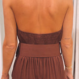 MARIBEL BROWN JUMPSUIT