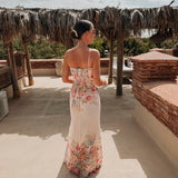CHOUROUK WHITE FLOWER DRESS