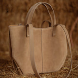 RANGERETTE BEIGE SUEDE BAG