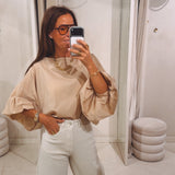 ANAELLE BEIGE BLOUSE