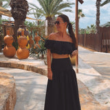 TERRAZA BLACK TWO-PIECE SET