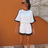 UNAI WHITE COMFY TWO-PIECE SET