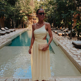 SORAYA YELLOW CUT-OUT DRESS