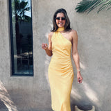 SEPIDEH YELLOW ONE SHOULDER DRESS