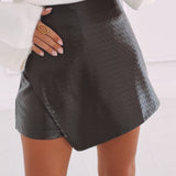 MADISON KHAKI WOVEN SKORT