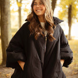 HELLO OCTOBER BLACK PUFFER JACKET