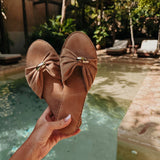 LUZBEL BEIGE SLIPPERS