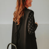 INGA BLACK SLEEVELESS BLAZER
