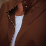 HELLO SEPTEMBER BROWN ZIP JACKET