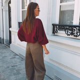 CYRA KHAKI BALLOON PANTS