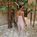 QUERIDA LIGHT PINK LACE TOP