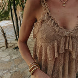 GUADALAJARA DARK BEIGE TWO-PIECE SET