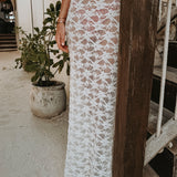 BAJA ECRU LACE SKIRT