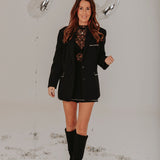 KATE BLACK LACE LONGSLEEVE TOP