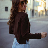 KYLIE BROWN LONGSLEEVE SHIRT