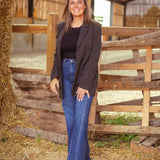 WINSLOW BLACK STRIPED BLAZER