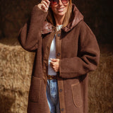 MERLENE BROWN TEDDY COAT