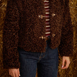 BROWN TEDDY TWIST JACKET