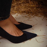 SAPPHIRE DARK BLUE CAT HEELS