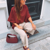 FAYE BORDEAUX OVERSIZED T-SHIRT
