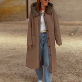 MERLENE TAUPE TEDDY COAT