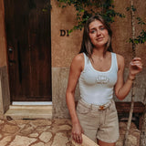 BEIGE DENIM SHORT 9138-11