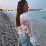 PUERTO WHITE LACE BLOUSE
