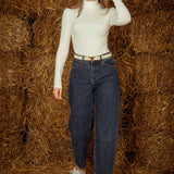 VIRGINIA WHITE LONGSLEEVE TURTLENECK BODY