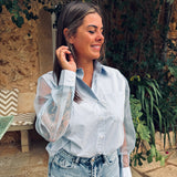 FISTERRA LIGHT BLUE BLOUSE