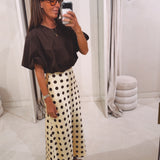 SIGRID BROWN CROPPED BLOUSE