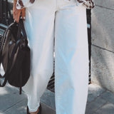 WHITE BALLOON JEANS 9111-7