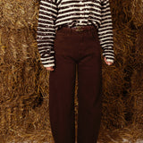 BROWN BARREL JEANS 7369-5