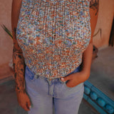 OUMAIMA MULTICOLOR CROCHET TOP