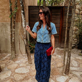 TESORO BLUE DENIM TOP