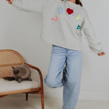 LOVE GREY SWEATER