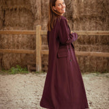 DELMA LONG BURGUNDY BLAZER
