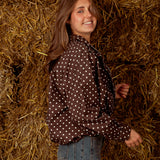 SUSIE BROWN POLKADOTS ZIP JACKET