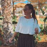 PUERTO RICO BROWN POLKADOTS SKORT