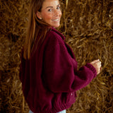 QUINLEY SOFT BORDEAUX JACKET