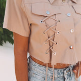 MACARENA BEIGE BLOUSE