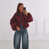 ANOUCK BORDEAUX ZIP JACKET