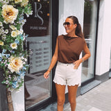 BEIGE DENIM SHORT 591-TP-3