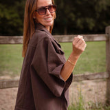 DUSTFALL BROWN SHORTSLEEVE JACKET