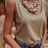 VERANO KHAKI TOP