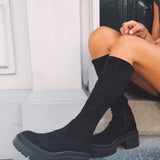 AUTUMNIA BLACK SUEDE BOOTS
