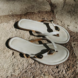 AMADO WHITE SLIPPERS