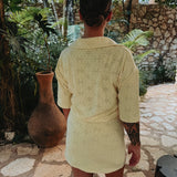 VIVA LA VIDA BUTTER YELLOW FLOWER T-SHIRT