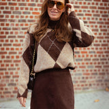 GLASGOW BROWN SUEDE SKIRT C2522-CH-1