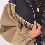 KENTUCKY BLACK/KHAKI ZIP JACKET