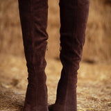 REBECCA BROWN SUEDE HEEL BOOTS